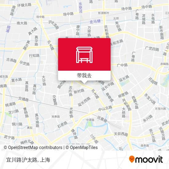 宜川路沪太路地图