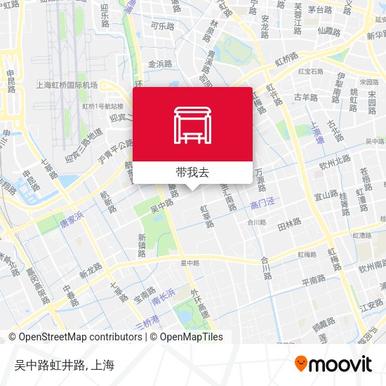 吴中路虹井路地图