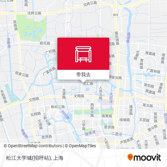 松江大学城(招呼站)地图
