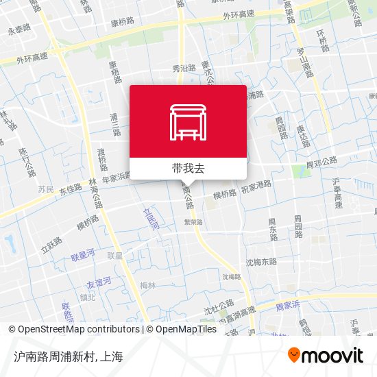 沪南路周浦新村地图