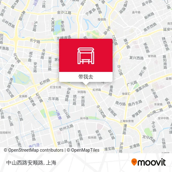 中山西路安顺路地图