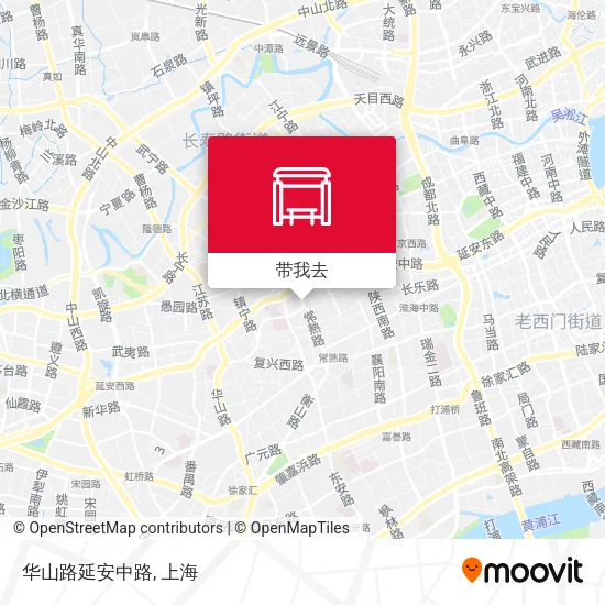 华山路延安中路地图