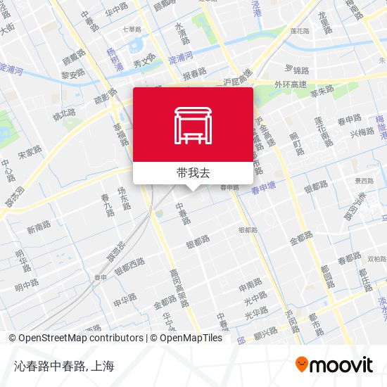 沁春路中春路地图