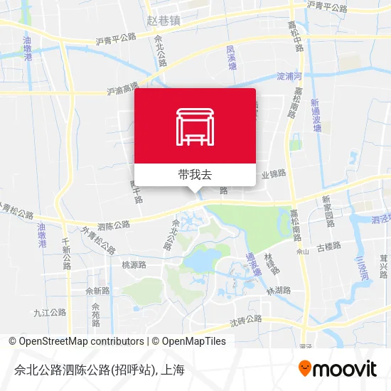 佘北公路泗陈公路(招呼站)地图