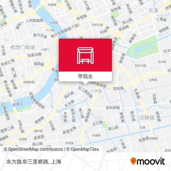 东方路东三里桥路地图