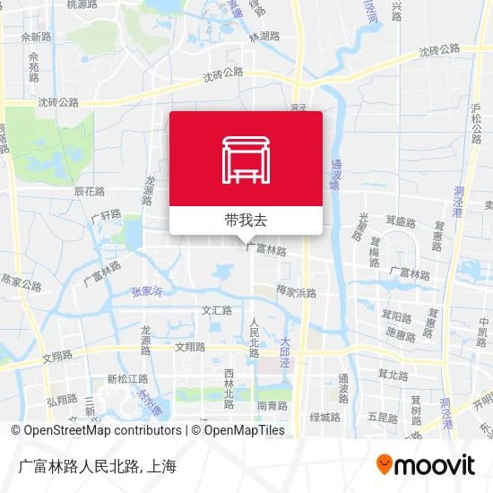 广富林路人民北路地图