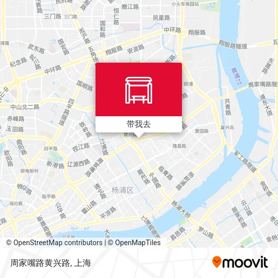 周家嘴路黄兴路地图
