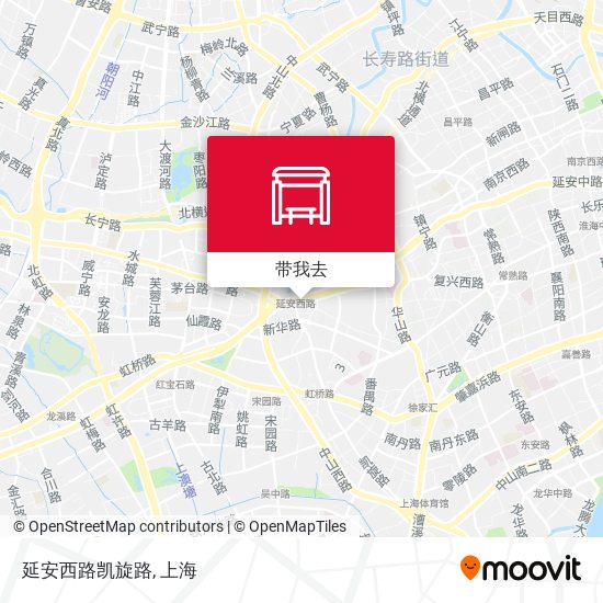 延安西路凯旋路地图