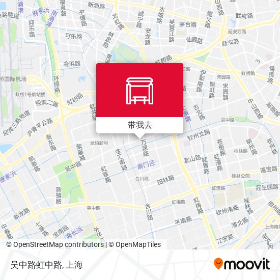 吴中路虹中路地图