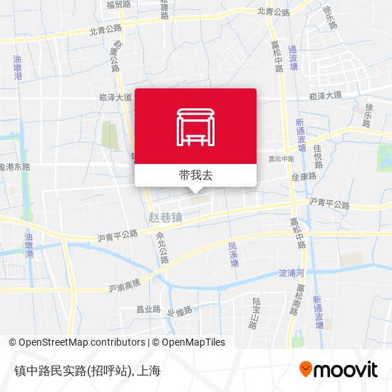 镇中路民实路(招呼站)地图