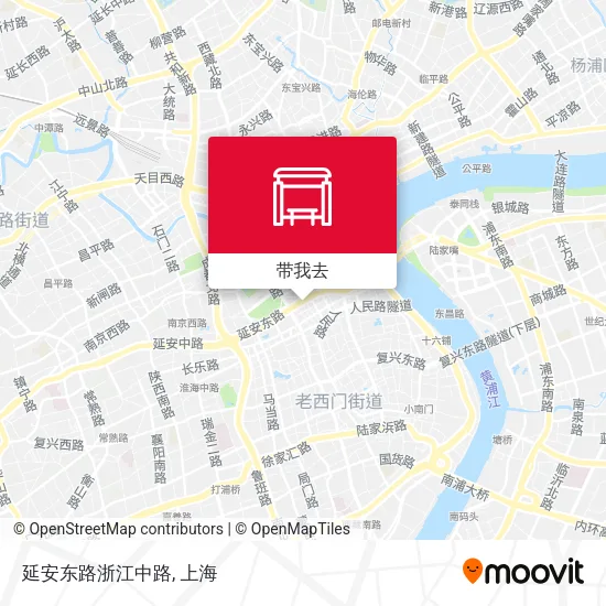 延安东路浙江中路地图