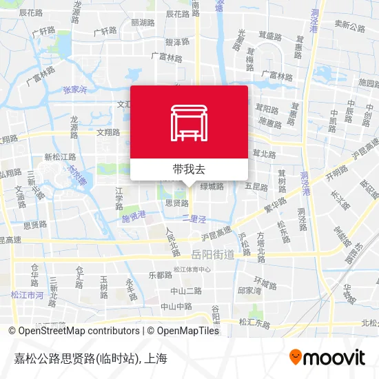 嘉松公路思贤路(临时站)地图