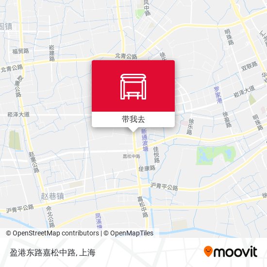 盈港东路嘉松中路地图