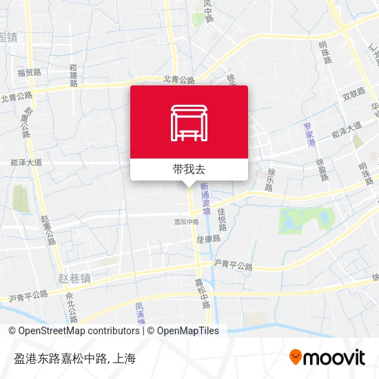 盈港东路嘉松中路地图