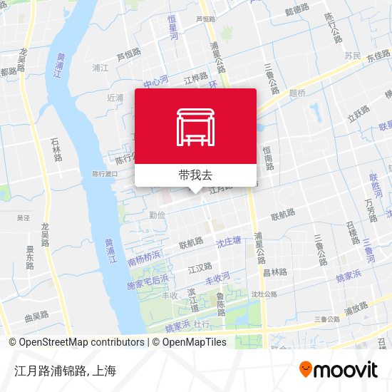 江月路浦锦路地图