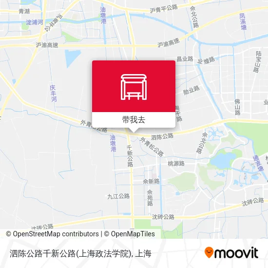 泗陈公路千新公路(上海政法学院)地图