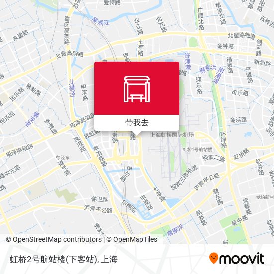 虹桥2号航站楼(下客站)地图