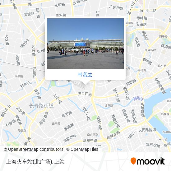上海火车站(北广场)地图