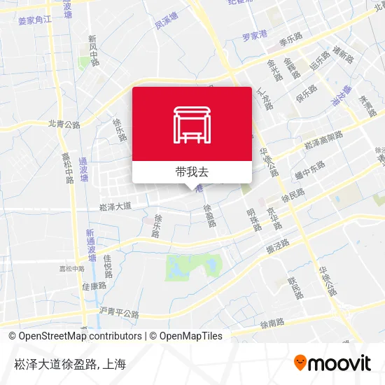 崧泽大道徐盈路地图