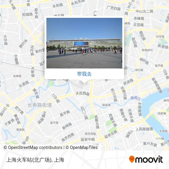 上海火车站(北广场)地图