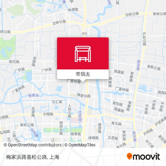 梅家浜路嘉松公路地图