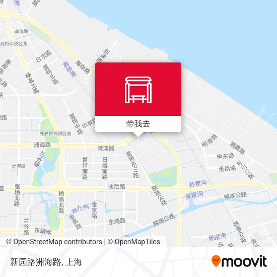 新园路洲海路地图