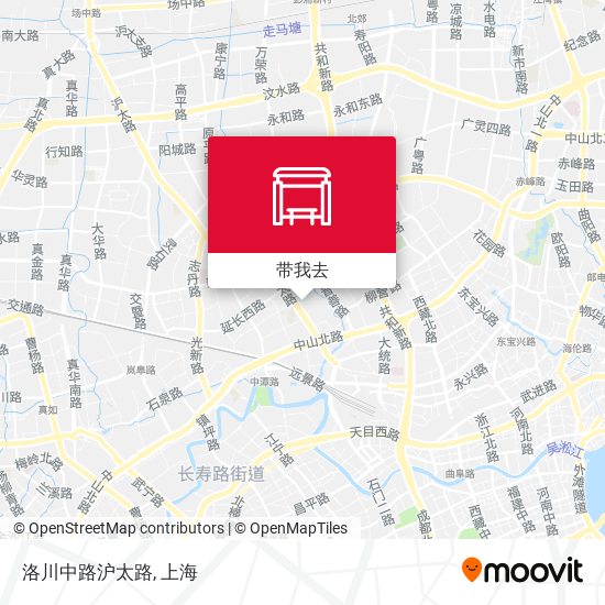 洛川中路沪太路地图
