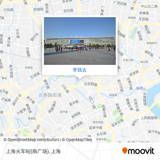 上海火车站(南广场)地图