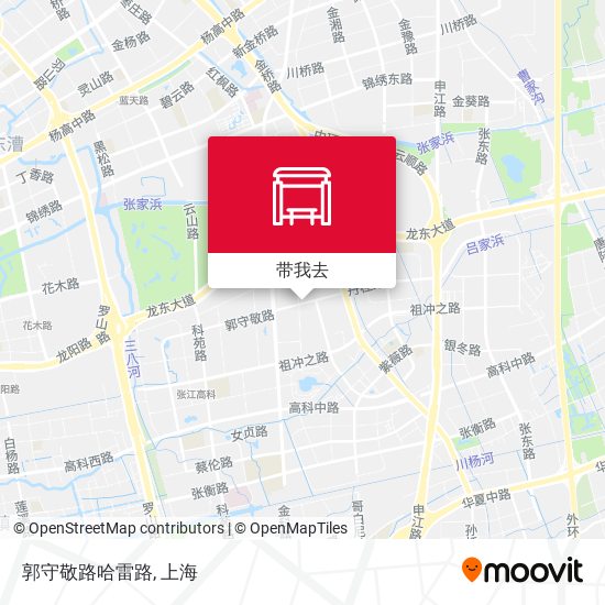 郭守敬路哈雷路地图
