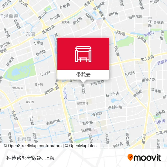 科苑路郭守敬路地图