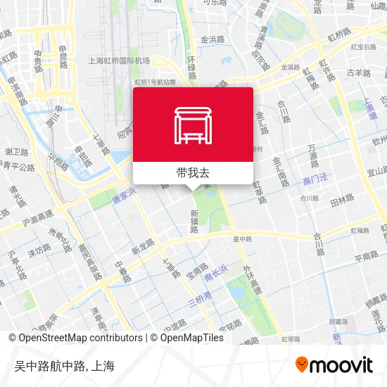 吴中路航中路地图