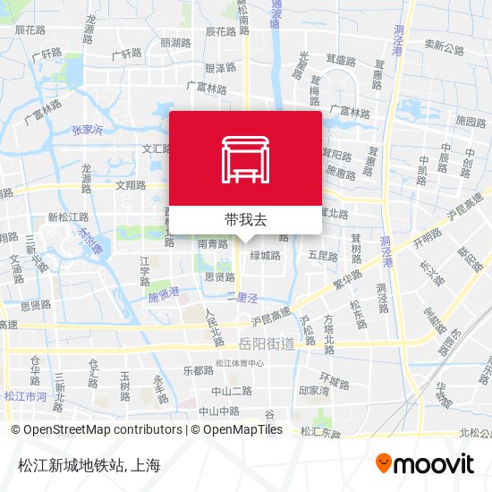 松江新城地铁站地图