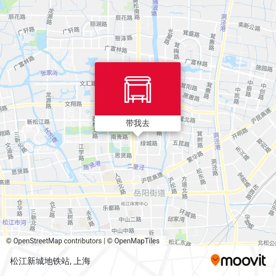 松江新城地铁站地图