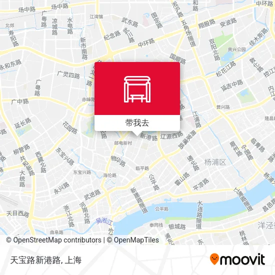 天宝路新港路地图