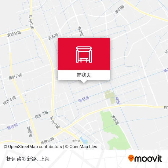 抚远路罗新路地图