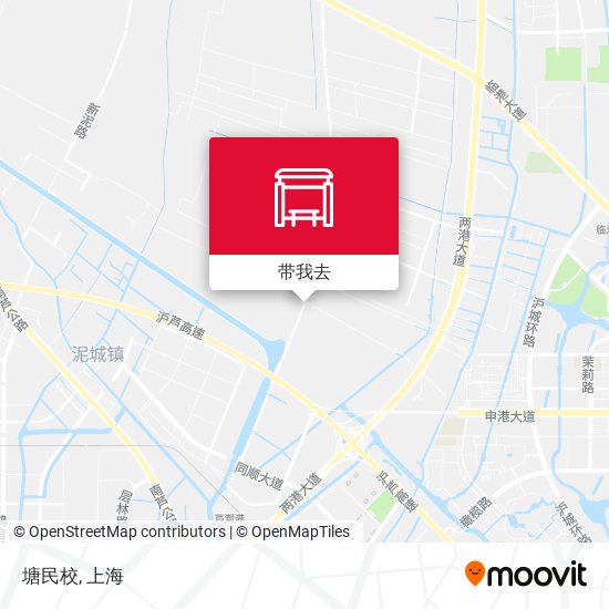 塘民校地图