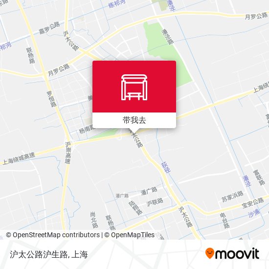 沪太公路沪生路地图
