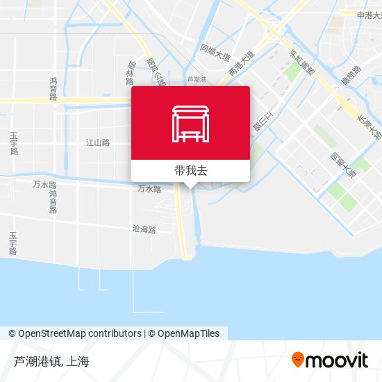 芦潮港镇地图