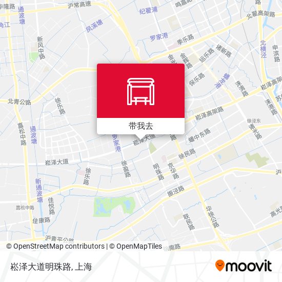 崧泽大道明珠路地图