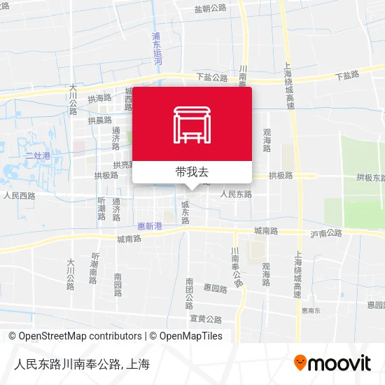 人民东路川南奉公路地图