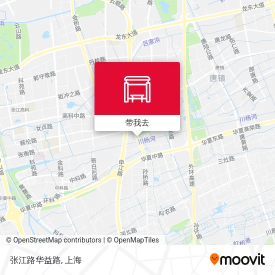 张江路华益路地图