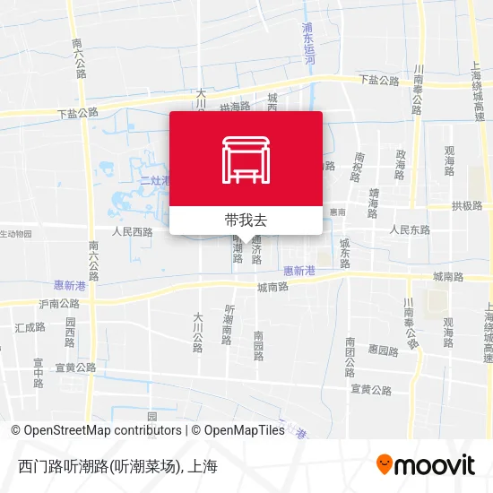 西门路听潮路(听潮菜场)地图
