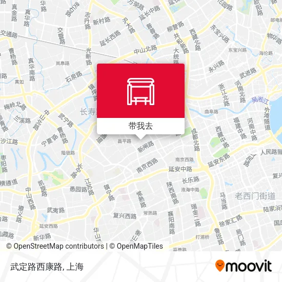 武定路西康路地图