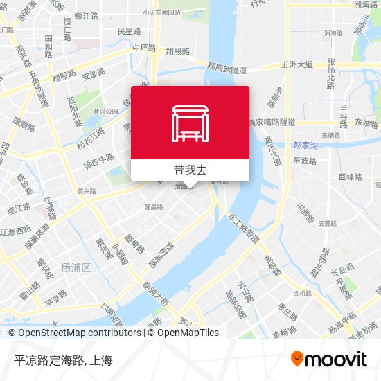 平凉路定海路地图