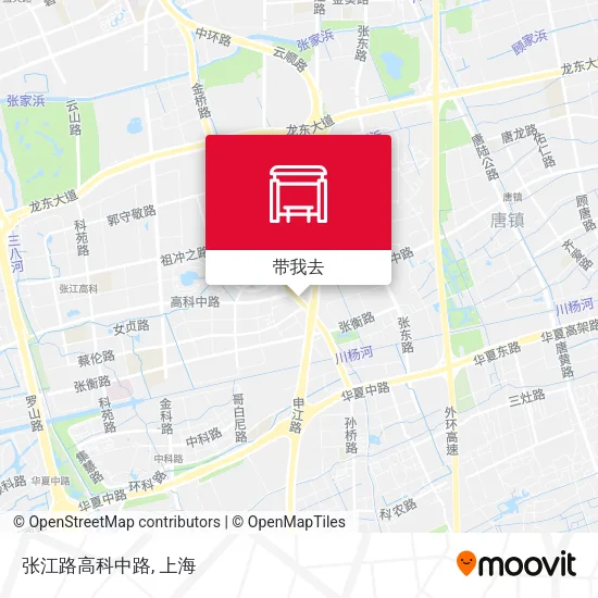 张江路高科中路地图