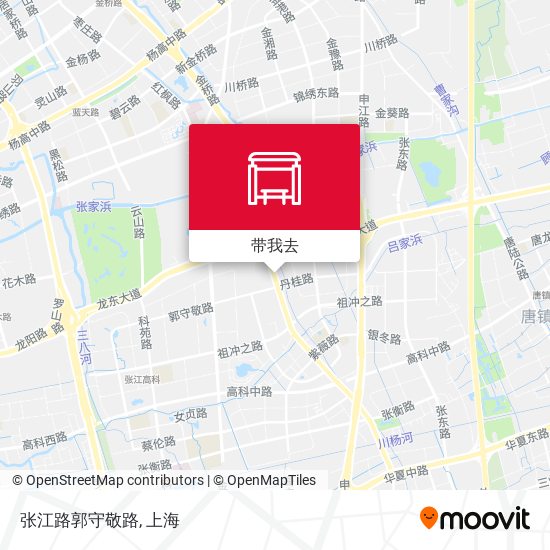 张江路郭守敬路地图