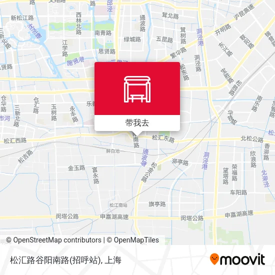 松汇路谷阳南路(招呼站)地图