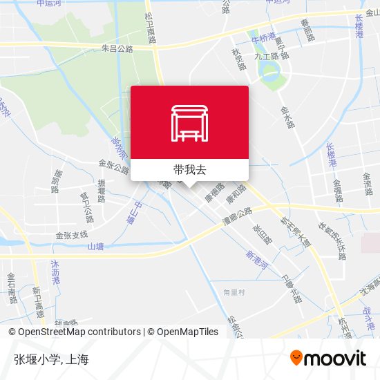 张堰小学地图