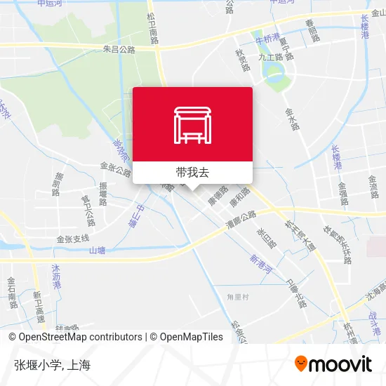 张堰小学地图