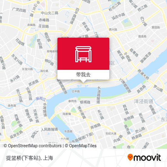 提篮桥(下客站)地图